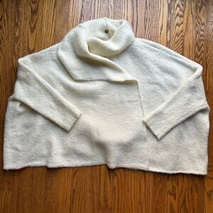Free People FP One cardigan Cream White Boxy Knit Button Top XS/S